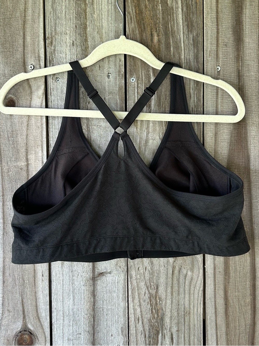 Cacique by Lane Bryant Black Front Close Support Bra Racerback Size 44C - Picture 2 of 5